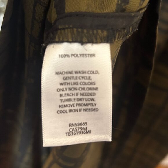 Treasure & Bond Sleeveless Midi Dress – Small | Olive & Black Plaid | Like New - Picture 3 of 6